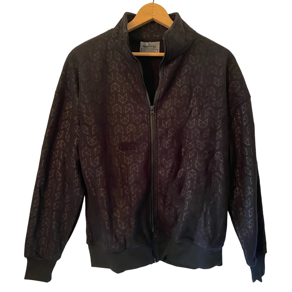 Rawgear zip up fleece polyester jacket medium unisex